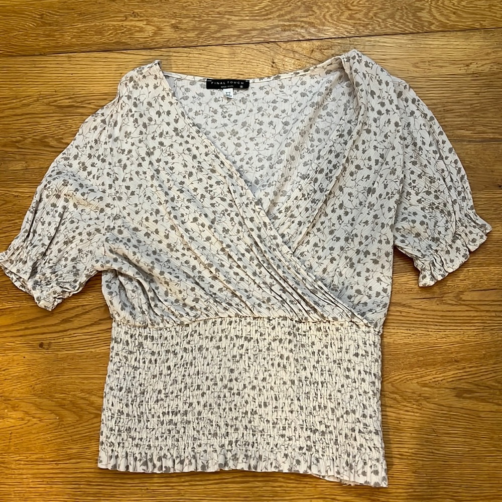 Smock waistline top